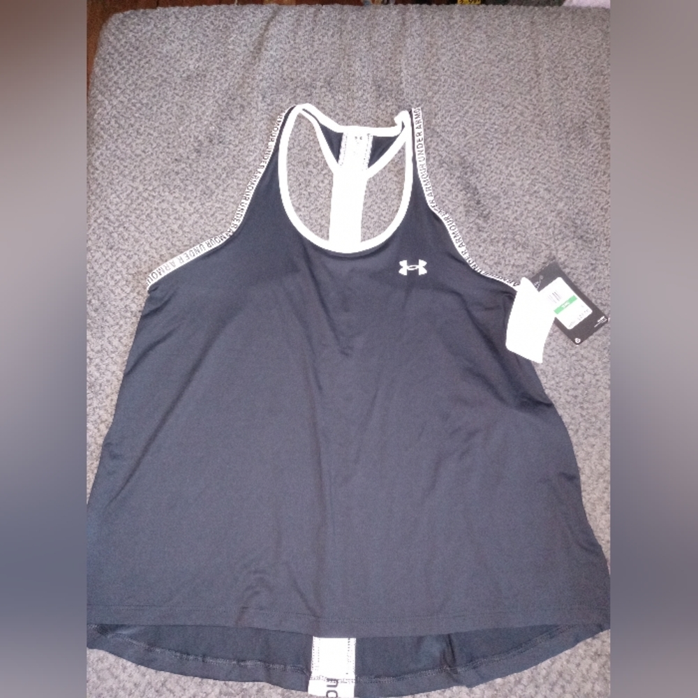 Under Armour Youth Girls Tank, Youth Large/YLG, Black